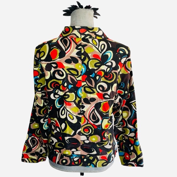 RQT Womens Linen Blend Jacket Size M Business Casual Work Office Spring - Picture 3 of 10